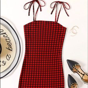 Women plaid dress
